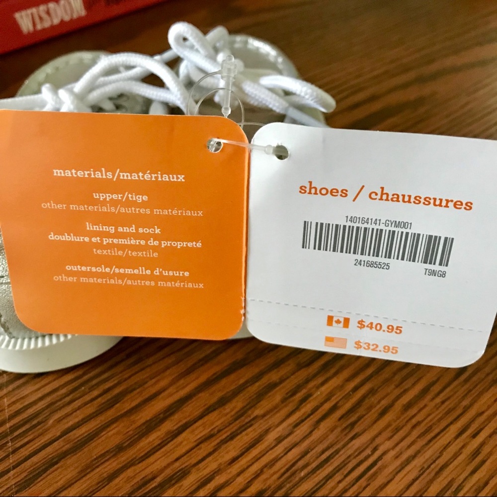 NWT Gymboree Shoes Baby Silver Dress Sneaker Fancy - Picture 4 of 6